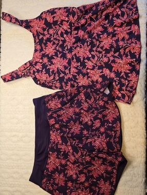 Lands’ End NWT 2 Piece Tankini Swim Set Floral Size 12
